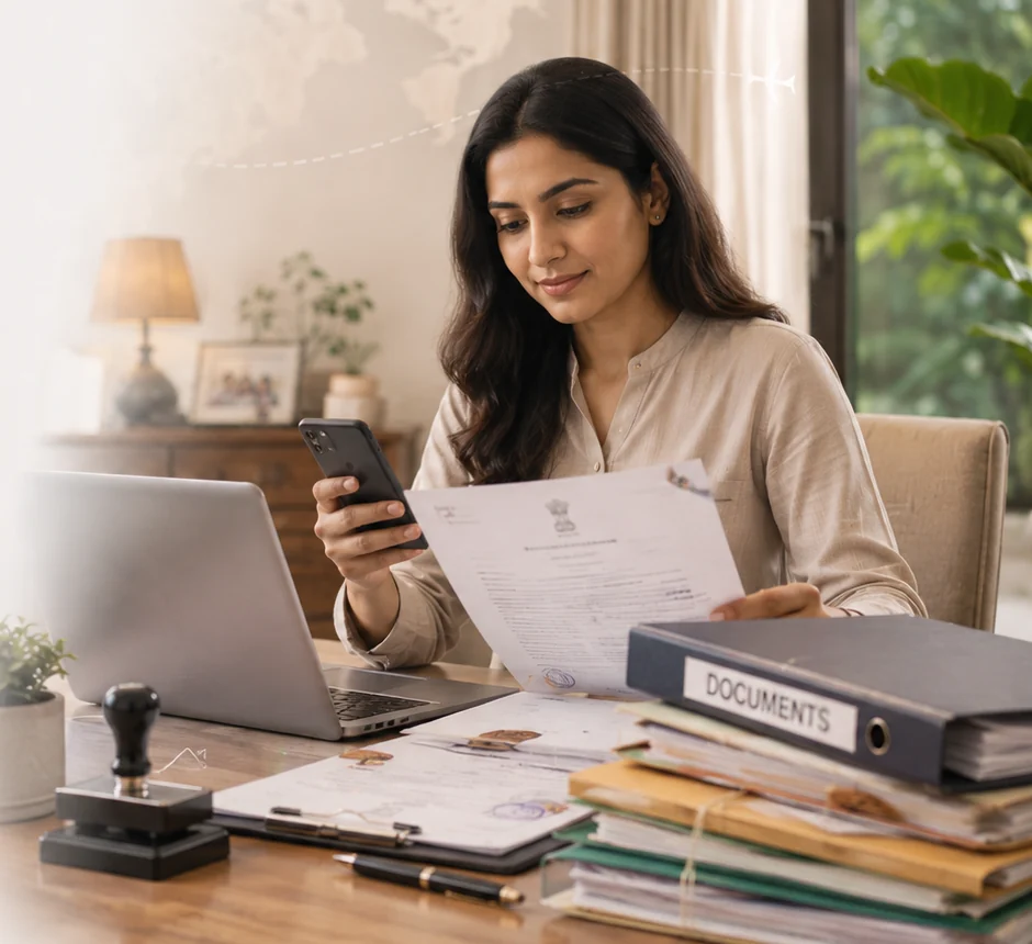 Professional coordinating Indian documents and local follow-up